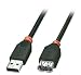 Produktbild Lindy 31851 - USB 2.0 Verlängerungskabel - Typ A Stecker auf Typ A Buchse - Schwarz - 0,5m