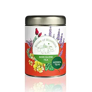 House of Nutrition Organic and Natural Herbal Tea, 50 gm (Skin Glow Tea with Rose Petals, Calendula, Rosemary Leaves, Lavender, Sage & Chamomile Flower)