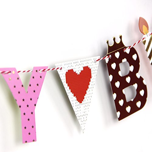 SUNBEAUTY 2 Meter Happy Schrift String Girlande Kinder Geburtstag Party Feier Dekoration (Happy Birthday) - 8