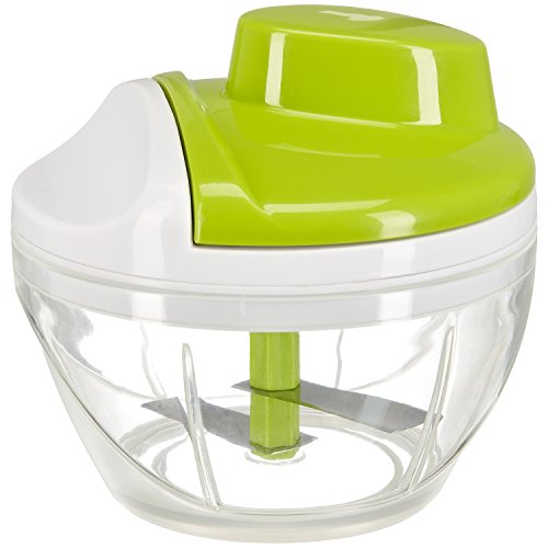 Culinato® Gemüse-/Obst-Zerkleinerer in grün/weiß mit innovativem Schneidesystem