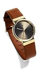Jacob Jensen Damen Analog Quarz Uhr mit Leder Armband 854