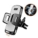 Produktbild Handyhalter fürs Auto COMSOON Handyhalterung Auto Lüftung mit Verschiebbare Base, Universale Verstellbare KFZ Halterung für iPhone X 8/7 Plus 8 7 6/6s Plus, Galaxy Note 9/S9 Plus /S9 S8 Note 8 usw. (Schwarz)
