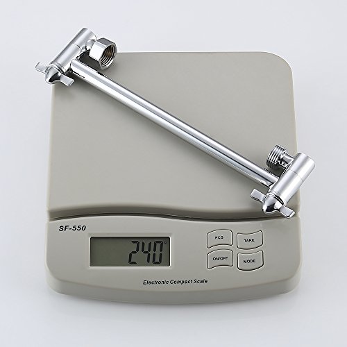 KES Wandarm Zulaufarm für Duschkopf Messing Wandmontage, Chrom, PSA10 - 7