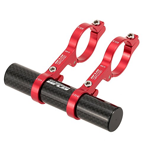 Lixada GUB 31,8 MM doppelte Lenker Erweiterung Mount Carbon Fiber Extender Halter für Fahrrad Licht Fahrrad Tacho - 3