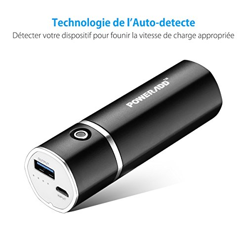 Poweradd Slim2 5000mAh Chargeur Portable Batterie de Secours Externe pour t l phone potable Apple Adapteurs Non Inclus et D autres Appareils Char Poweradd Slim2 5000mAh Chargeur Portable Batterie de Secours Externe pour t l phone potable Apple Adapteurs Non Inclus et D autres Appareils Char