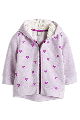 ESPRIT Baby-Girls 095EEAJ004 Heart SS Starred Sweatshirt, Purple (Violet), 6-9 Months (Manufacturer Size:74)