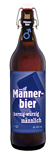 Preisvergleich Produktbild Männer Bier - 1 Liter Flasche mit Bügelverschluss