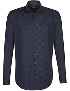 SEIDENSTICKER Herren Hemd Modern Langarm Bügelleicht Businesshemd Kent-Kragen Kombimanschette weitenverstellbar