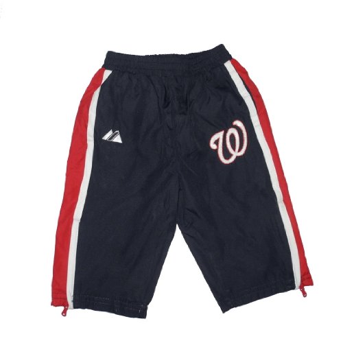 Infant MLB Washington Nationals Track Pants with Embroidered Logo 3-6 Multicolor