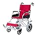 Produktbild Leicht Faltender Transport-Reise-selbstfahrender Rollstuhl Beweglicher Älterer Aluminiumlegierungs-Handausgewählter Behinderter Roller (Color : Red)