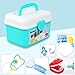 Produktbild Shinehalo Arztköfferchen Set Doktorkoffer Medical Kit Spielset 36 Stück für Kinder, Rollen Spielen als Arzt Zahnarzt Krankenschwester Blau