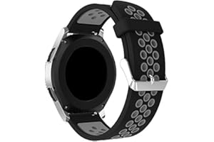 Classicase Silicone Rubber Watch Strap with Buckle Compatible with Withings Steel HR Sport 40mm / Steel HR 40mm / ScanWatch 42mm Band, Waterproof Replacement Band