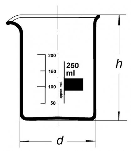 1000ml Bechergläser mit Ausguss, niedrige Form - 2