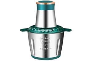 HDYS 1 PCS Hachoir à Viande Électrique 3L Mélangeurs en Acier Inoxydable Multifonction Hachoir à Légumes Trancheuse Broyeur Ménage EU Plug