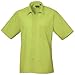 Produktbild Premier Popelin Herren Hemd, kurzärmlig (Kragenweite 43 cm) (Limette)