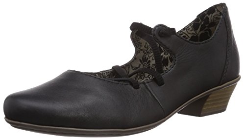 Rieker Womens 41952 Closed pumps Black Schwarz (schwarz/schwarz / 01) Size: 6