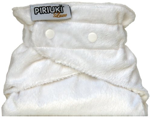 Piriuki Luxe Reusable Pocket Diaper (White)