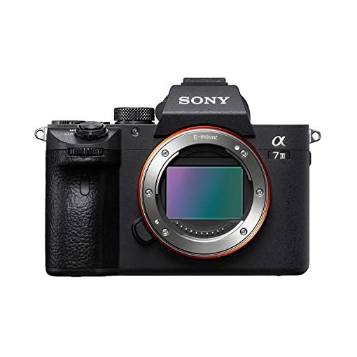 Sony Alpha ILCE-7M3 Full-Frame 24.2MP Mirrorless Digital SLR Camera Body | 4K Full Frame | Real-Time Eye Auto Focus | Tiltable LCD, Low Light Camera - Black