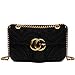 Produktbild YUHEQI 2018 Baby Kleine Goldkette Gesteppte Umhängetasche Mini Cross Body Damen Handtasche Clutch Classic Abendtasche Vorsichtig lesen Wichtige Produktmerkmale,Black2-LargeAnd