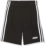 Elastischer Bund adidas Jungen Essentials 3-Streifen Knit Shorts, Black/White, 128