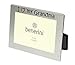 ' I Love My Grandma ' - Photo Picture Frame Gift - 5 x 3.5 " - Brushed Aluminium Satin Silver Colour