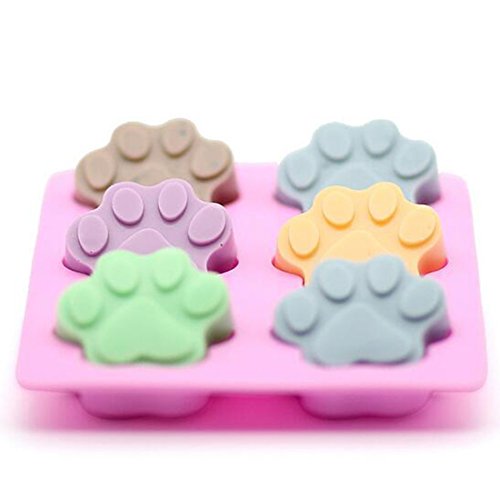 Reizender süßer Multifunktionshundetatzen Silikon Form Eis Würfel Kuchen Seifen Backen Form Küche Accessoriess - 2