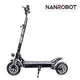 NANROBOT D4+ Adulte Scooter Pliable Trottinette électrique 52V 23,4AH Batterie Lithium Moteur Puissant de 2000W Vitesse maximale 65Km/h (D4+ Upgraded NO Seat)