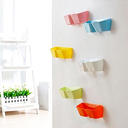 attachmenttou 2 Pack Bathroom Shoes Storage Wall Mount Rack Bathroom Bath Space Saver Organizer