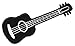 Produktbild Gitarre Schwarz Aufnäher Bügelbild