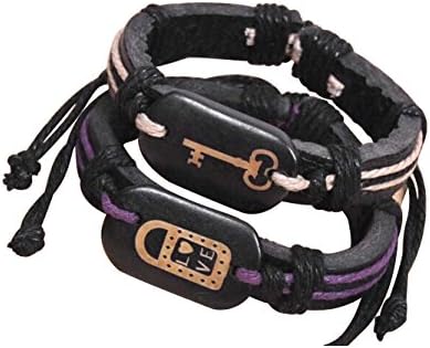 Sunnyshopday Couple Wholesale Lock and Key Valentine's Day Lover Bracelet Hand Chain