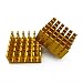 Produktbild Goliton 10 Stück Kühlkörper Routing CPU Kühler Chip Kühlung 22 * 22 * 10MM - Golden