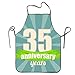Produktbild ERCGY 2019 Apron 35 Years Aprons Printed Apron for Server Cooking Kitchen