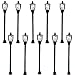 Produktbild Modelleisenbahn Zug Modellbau 10 Stück Straßenlampen Laternenlampen Parklampen Parkleuchten Spielzeug Hobby Signaltechnik Lampen Licht Leuchten Gartenlampe 6V H0 1 flammig Höhe 6,2cm Variabl Neu