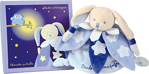 Imagen 1 de Doudou et Compagnie DC2146 - Mantita de arrullo luminiscente, color azul