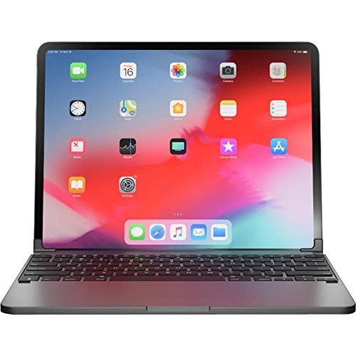Brydge Pro 12.9 モバイル キーボード グレー QWERTY 英語 Bluetooth - モバイル キーボード (グレー、アルミニウム、Apple、iPad Pro、32.8 cm (12.9 インチ)、QWERTY)