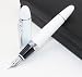 Gold Leaf Unique Jinhao 159 Fountain Pen Shine White Medium Nib With Chrome Trims RS.599.00