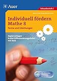 Individuell fördern Mathe 8 Terme und Gleichungen: Kopiervorlagen in drei Differenzierungsstufen mit Tests (8. Klasse) by 