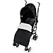 Zeta Citi Stroller Buggy Pushchair - Black (Complete With Footmuff + Raincover)