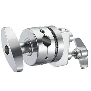 SUPON Aluminum Alloy Multi Functional Heavy Duty 2.5 inch Grip Head Swivel Head Clamp Holder Bracket Adapter with 1/2