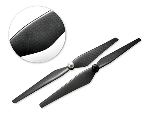 Preisvergleich Produktbild 2 Stück DJI Inspire 1 1345 Kohlefaser selbstbefestigende Selbstsichernde Selbstanziehend Luftschraube Propeller Prop Propellerblätter Ccw + Cw für DJI Inspire 1 Quadcopter - Schwarz
