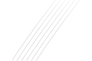 Othmro 6 Stück ABS-Kunststoff-Rundstäbe 2,5 mm OD, 0,5 m Länge ABS-Stangen Kunststoff Rundstange Kunststoffstangen Runde Kunststoffstange für strukturelle und architektonische Modellherstellung DIY