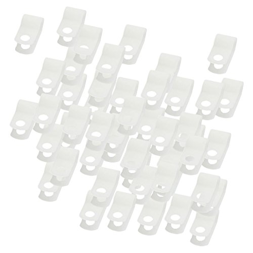 Sourcingmap Pl stico Dispersarse Cable De Alambre Clip De Cable Organizador Soporte - Blanco Paquete de 50 Sourcingmap Pl stico Dispersarse Cable De Alambre Clip De Cable Organizador Soporte - Blanco Paquete de 50