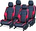 Khushal Leatherite Car Seat Cover for Maruti Wagon R KS010MWAGONR Black/Red with free Steering Cover RS.2900.00