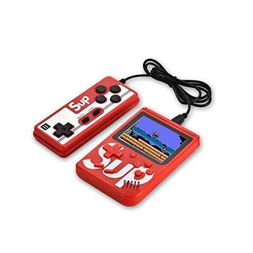 QAWACHH SUP 400 in 1 Games Retro Game Box Console Handheld with 1 Remote Control (Red) - Image 5