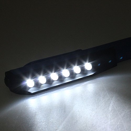 SODIAL (R) Arbeitslampe 6 LEDs Taschenlampe Licht Batterie Fuer Dringlichkeit - 6