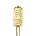 MAKARTT 3pcs/set 3/32" Electric Gold Carbide Nail Art Drill Coarse File Medium Bits Manicure