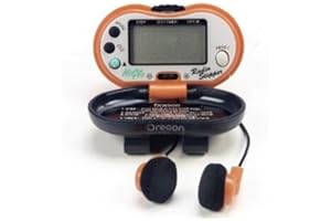 Oregon Scientific Contapassi con Radio AM/FM e Orologio Arancione - Monitor Biometrico