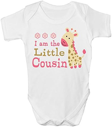 I am the Little cousin Baby Vest gift cute grow Funny bodysuit boy girl New Gift (6-9 Months)