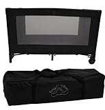 KING BEAR Lit parapluie 60 x 120 cm avec matelas et sac pour le transport. Répond aux normes européennes n°EN 716. Testé et approuvé pour la sécurité de l'enfant. (BLEU MARINE)