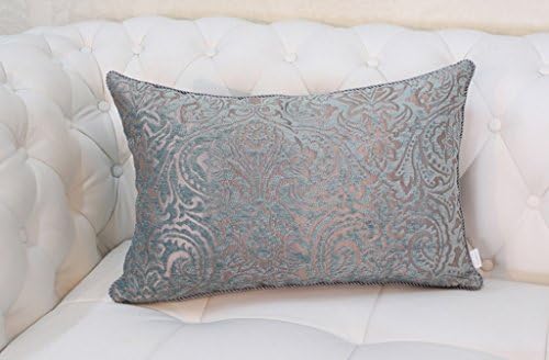 Sofa, Car, Cute, Cloth, Waist Blue-green European Style Bedside Sofa Backrest Large Cushions Pillow Office Lumbar Support Large Pillow Dual use, Multi-purpose, Pillow, Multi-functional ( Size : 30*42cm )